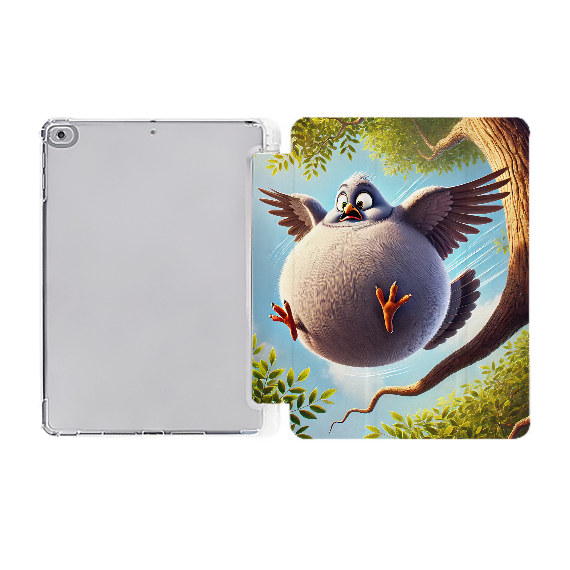 （画像用） Angry Birds アングリーバード IPad ケース ペン収納付き 三つ折りスタンド PUレザー×シリコン 対応機種9.5/10.5/10.9インチ